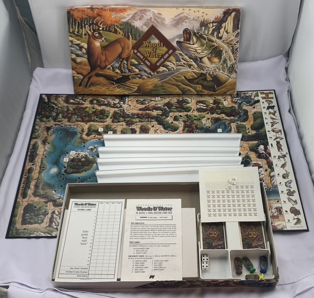 1995 Woods & Water Board Game Complete in Good Condition FREE Etsy