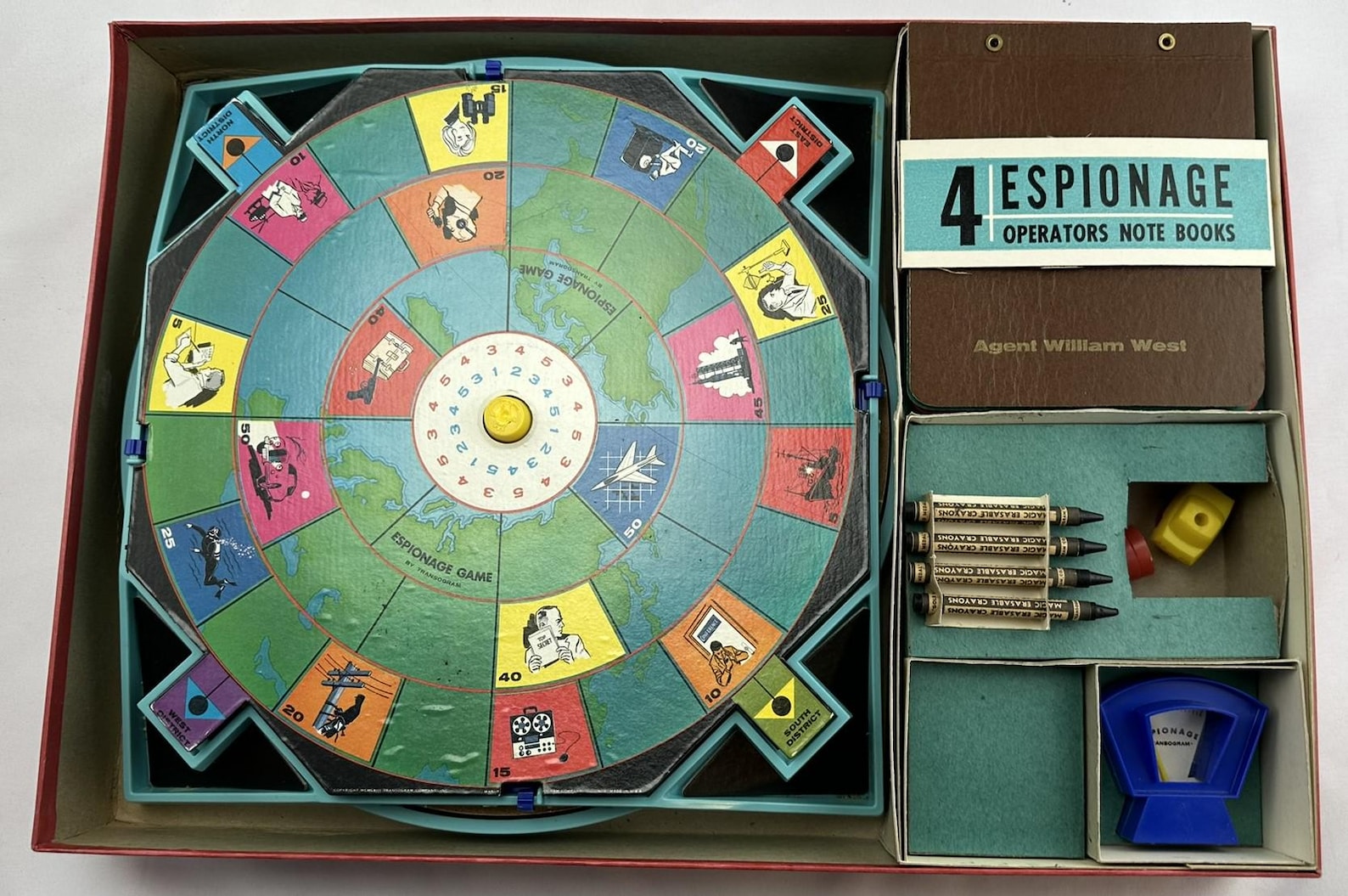 1963 the Game of Espionage by Transogram Complete in Very Good ...