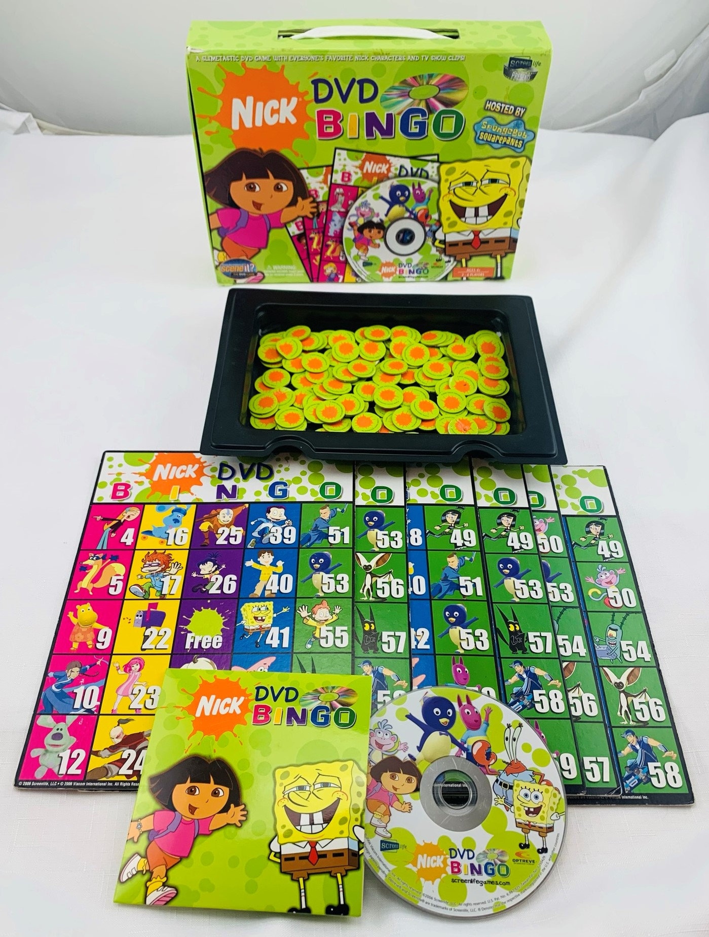 Nick DVD Bingo by Mattel Complete in Great Condition FREE SHIPPING