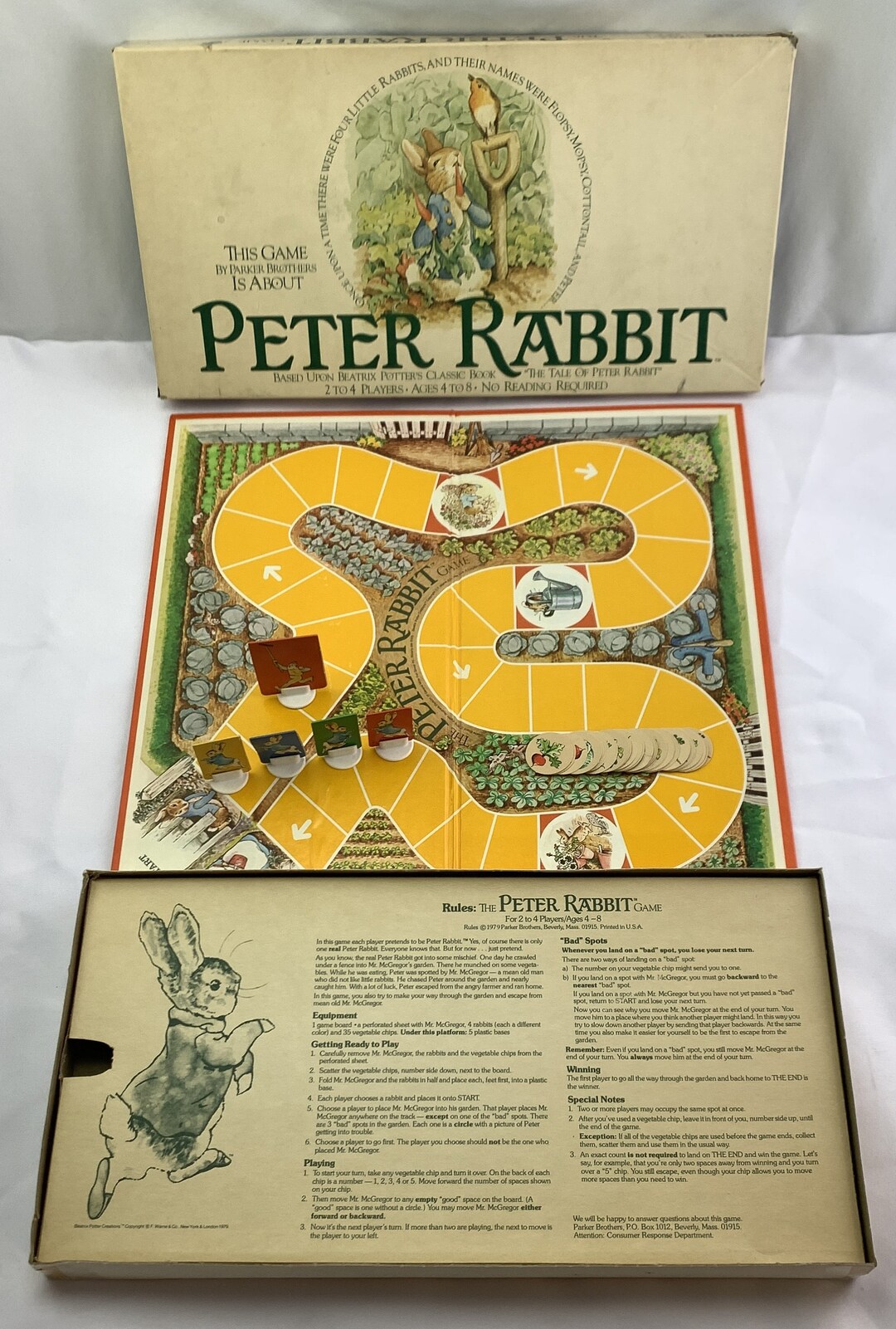 1978 the peter rabbit game by parker brothers complete in very good