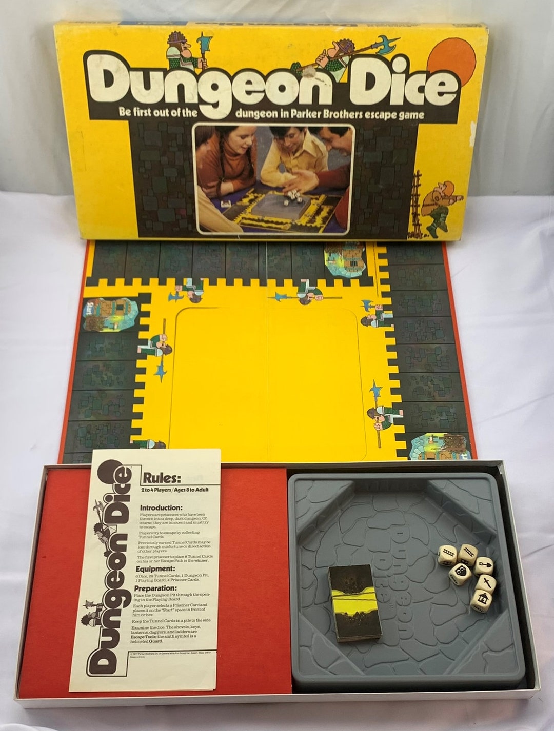 1977 Dungeon Dice Game by Parker Brothers Complete in Great Etsy
