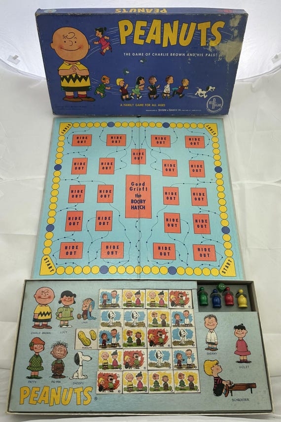 PEANUTS ボードゲーム 1959 Peanuts: the Game of Charlie Brown and His Pals Game by