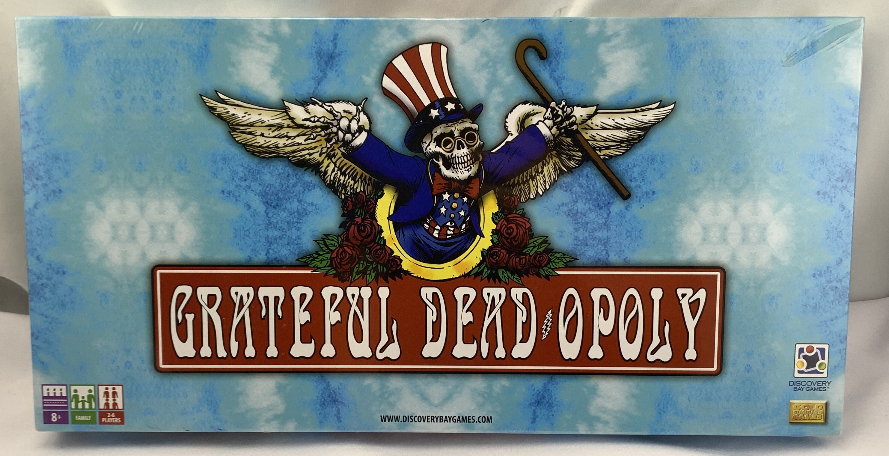 GREATFUL DEAD：モノポリー (ボードゲーム) Discovery Bay Games Grateful Deadopoly Game Board - 1134 for