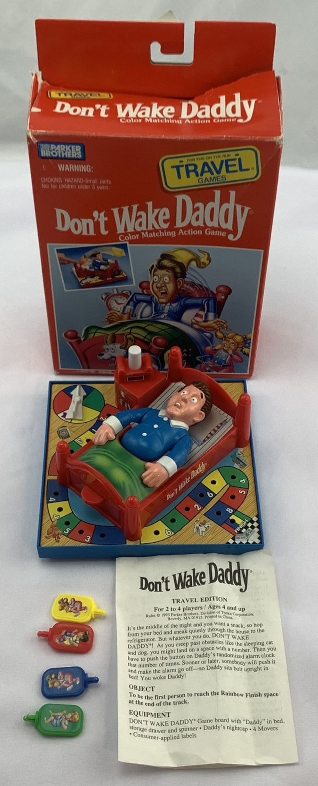 1993 Dont Wake Daddy Travel Game Milton Bradley in Great pic