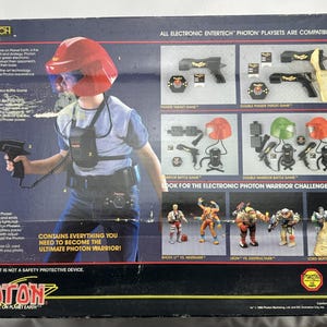 1986 Photon Electronic Warrior Battle Game Red and Green Working Great Condition FREE SHIPPING image 8