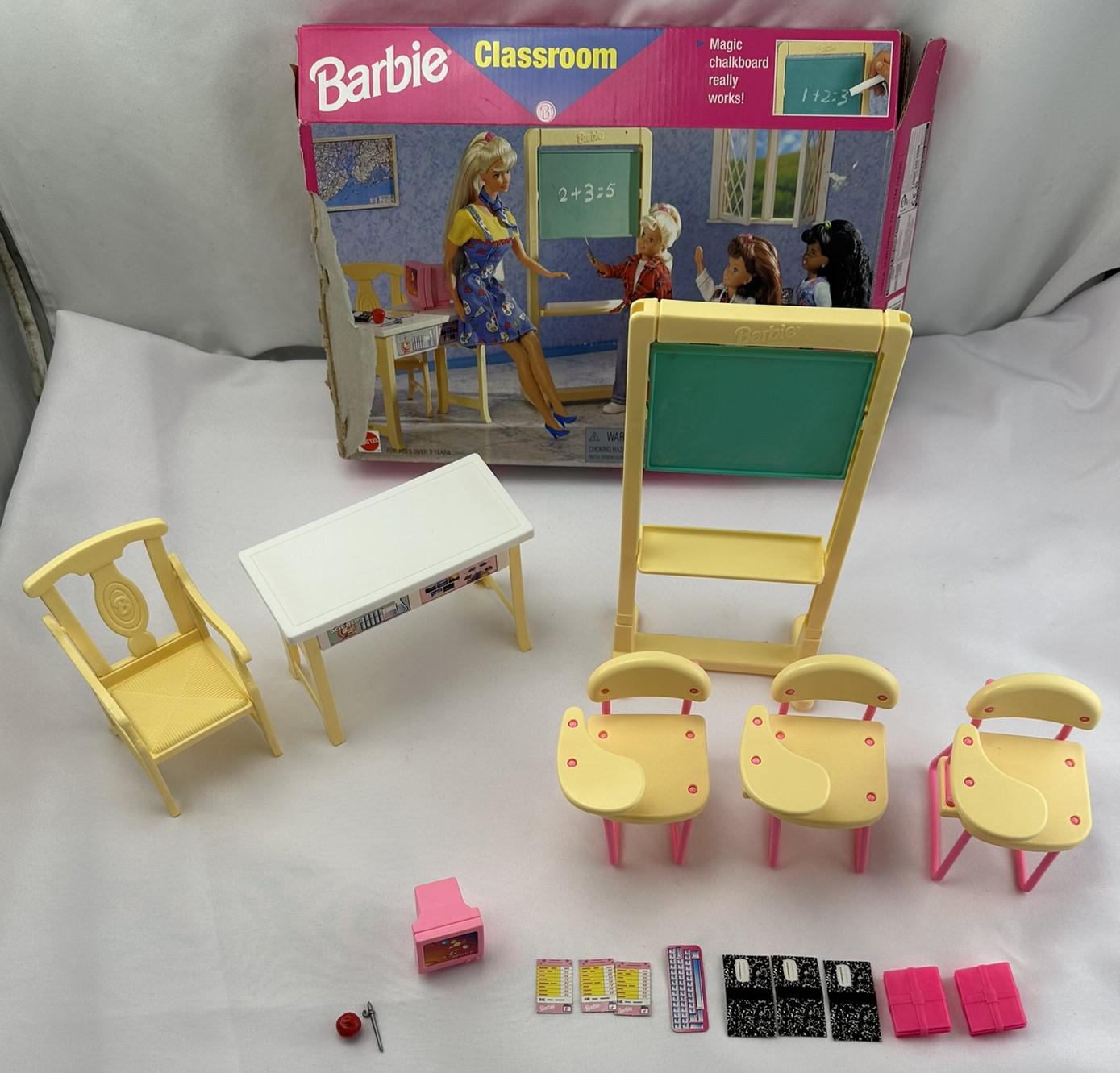 Barbie doll classroom set hotsell