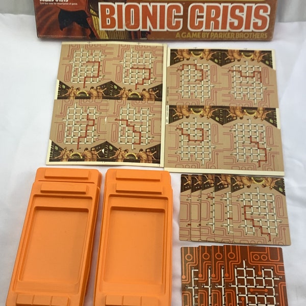 1975 The 6 Six Million Dollar Man Bionic Crisis Board Game Parker Brothers in Good Condition FREE SHIPPING