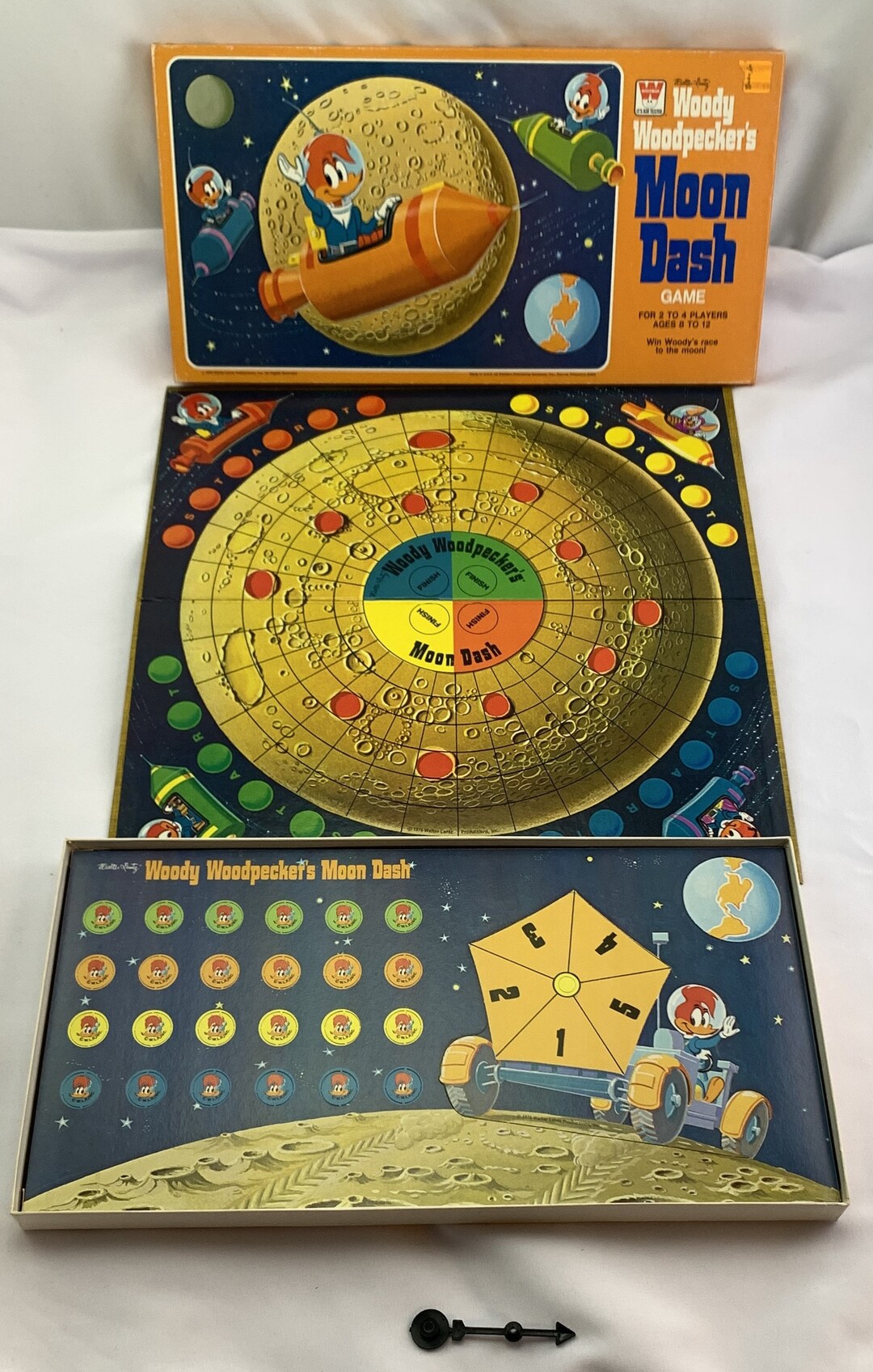1976 Woody Woodpecker's Moon Dash Game Whitman New Old Stock Never