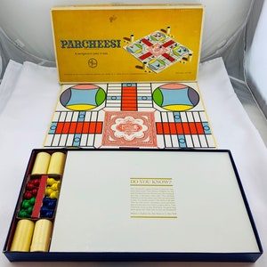 1959 Parcheesi Game Gold Edition by Selchow & Righter Complete in Great Condition FREE SHIPPING