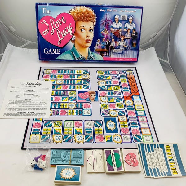 1997 I Love Lucy Board Game by Talicor Complete in Good Condition FREE SHIPPING