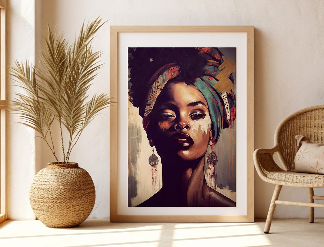 African American Art, Black Girl Art Print, Wall Decor, Black Woman ...