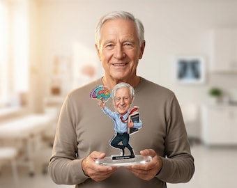 Neurology Professor Custom Photo Figure • Personalized Medical Faculty Desk Standee • Retirement Gift for Academic Doctor