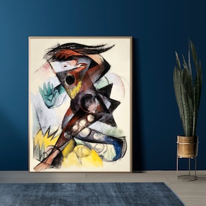 Franz Marc Caliban from The Tempest Poster Print - Abstract Wall Art - Poster Print - Trending Wall Art - Classic Print - Modern Art