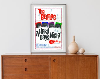 Uma arte musical da parede do cartaz da noite dos dias difíceis/decoração da parede/cópia do cartaz