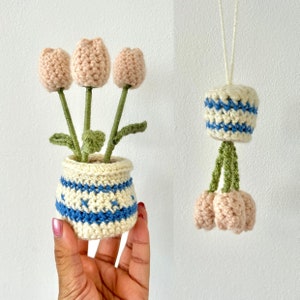 Crochet Tulips | Harry's House Inspired Tulips | Harry's House Inspired Keychain | Hanging Car Ornament