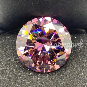 105 Carat Dyed Pink Round Cut Loose Moissanite/Handmade Moissanite/Trending Moissanite/Lab Diamond For Jewelry Making Stone.