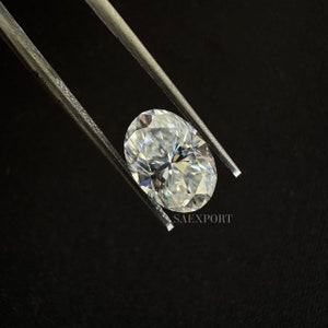 5 To 15 Carat White Color Oval Cut Loose Moissanite Stone/Synthetic Diamond/Lab Diamond/Handmade Moissanite.