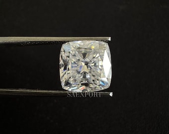 4.75 Crt White Radiant Cut Moissanite Loose Stone, VVS1