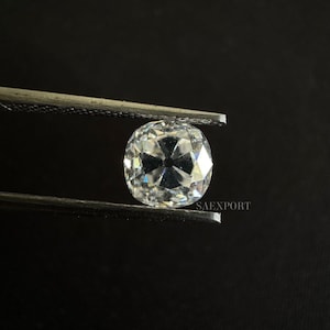 1.5 Carat White Color 5 MM Old European Cushion Cut Handmade Loose Moissanite/Lab Created Diamond/Rare Moissanite/Fancy Shape..