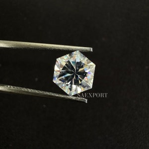 5 To 15 Carat White Color Octagon Cut Handmade Loose Moissanite For Making Jewelry.
