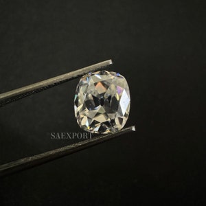 5 To 15 Carat White Color Old Mine Cushion Cut Handmade Loose Moissanite For Making Jewelry Collection/Unique Moissanite/Lab Created Diamond