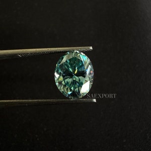 5 To 15 Crt Light Blue Oval Cut Loose Moissanite Stone/Trending Collection/Attractive Moissanite/Synthetic Diamond.