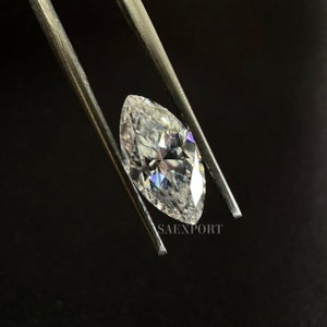 1.5 Carat White Color 12*6 MM Marquise Cut Handmade Loose Moissanite For Jewelry Making Stone/Rare Moissanite/Fancy Collection.