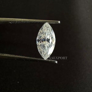 5 To 15 Carat White Color Marquise Cut Handmade Loose Moissanite For Making Jewelry.