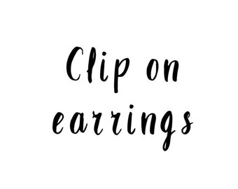 Silver Clip On Earrings | Clip on jewellery, Clip on jewelry, handmade jewellery, handmade jewelry, handmade gifts, faux earrings