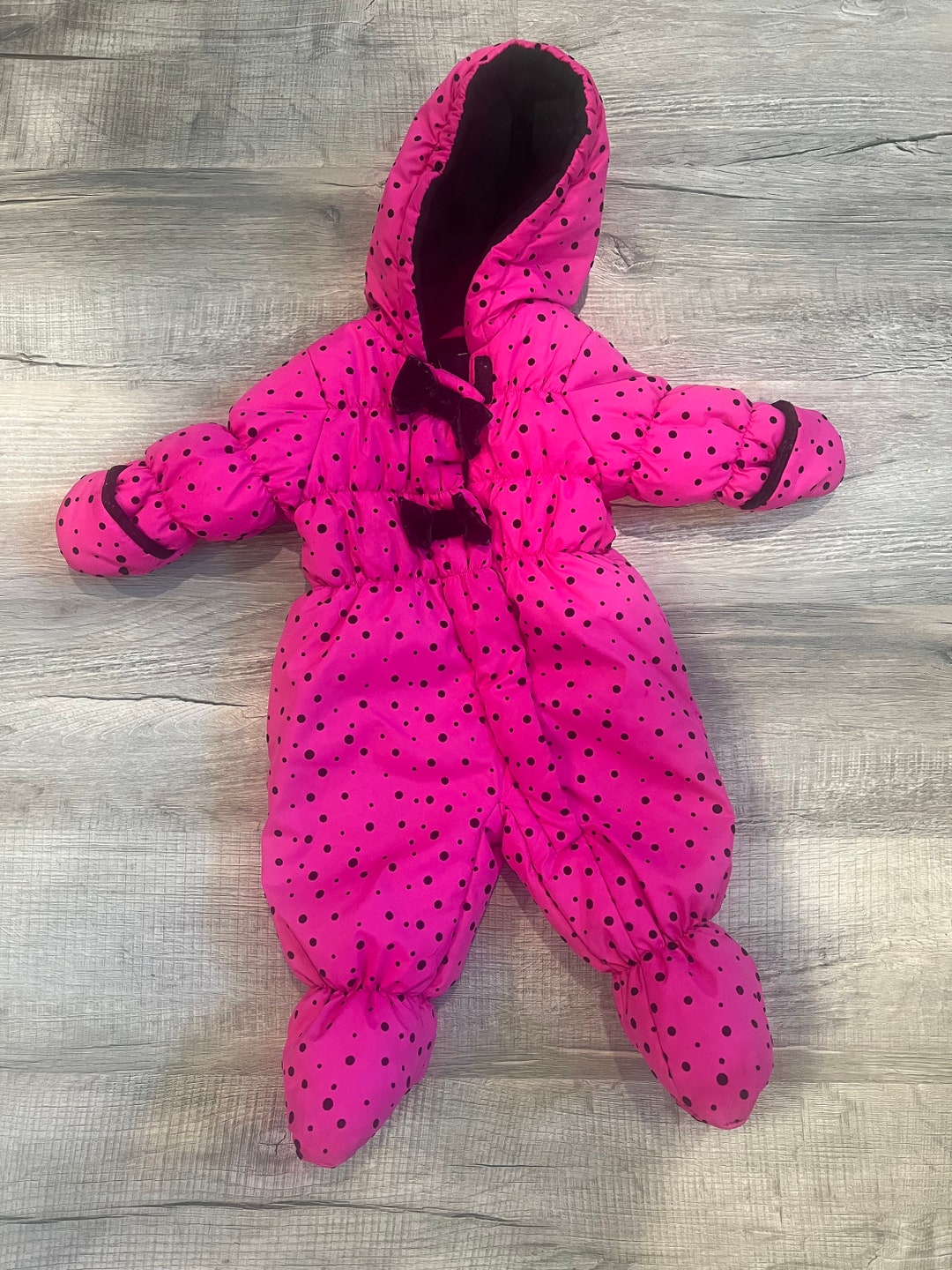 Vintage Baby Girl Snowsuit Etsy