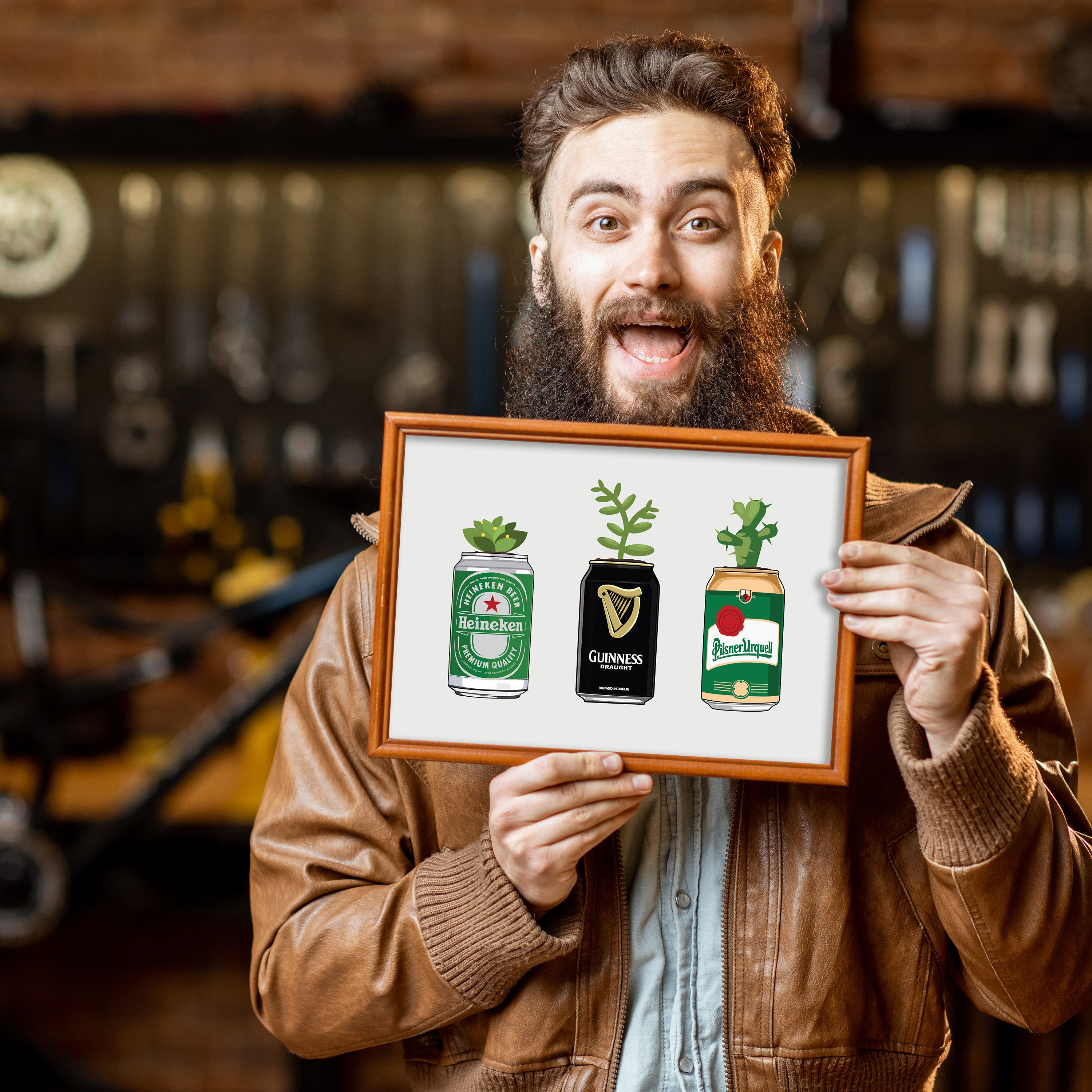 Guinness, Heineken, Pilsner Urquell, Beer Wall Decor, Printable Poster