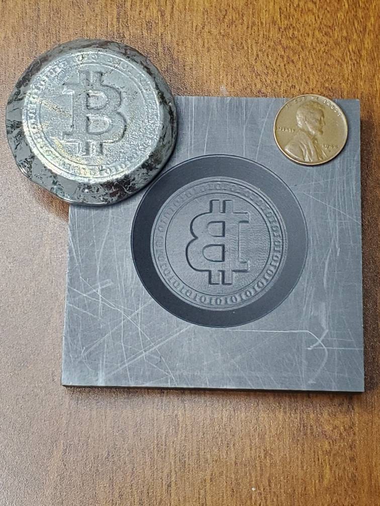 3D Graphite mold Bit Coin 101010