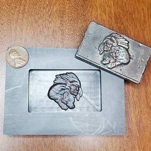 3D Graphite mold Indian Wolf Eagle Bar