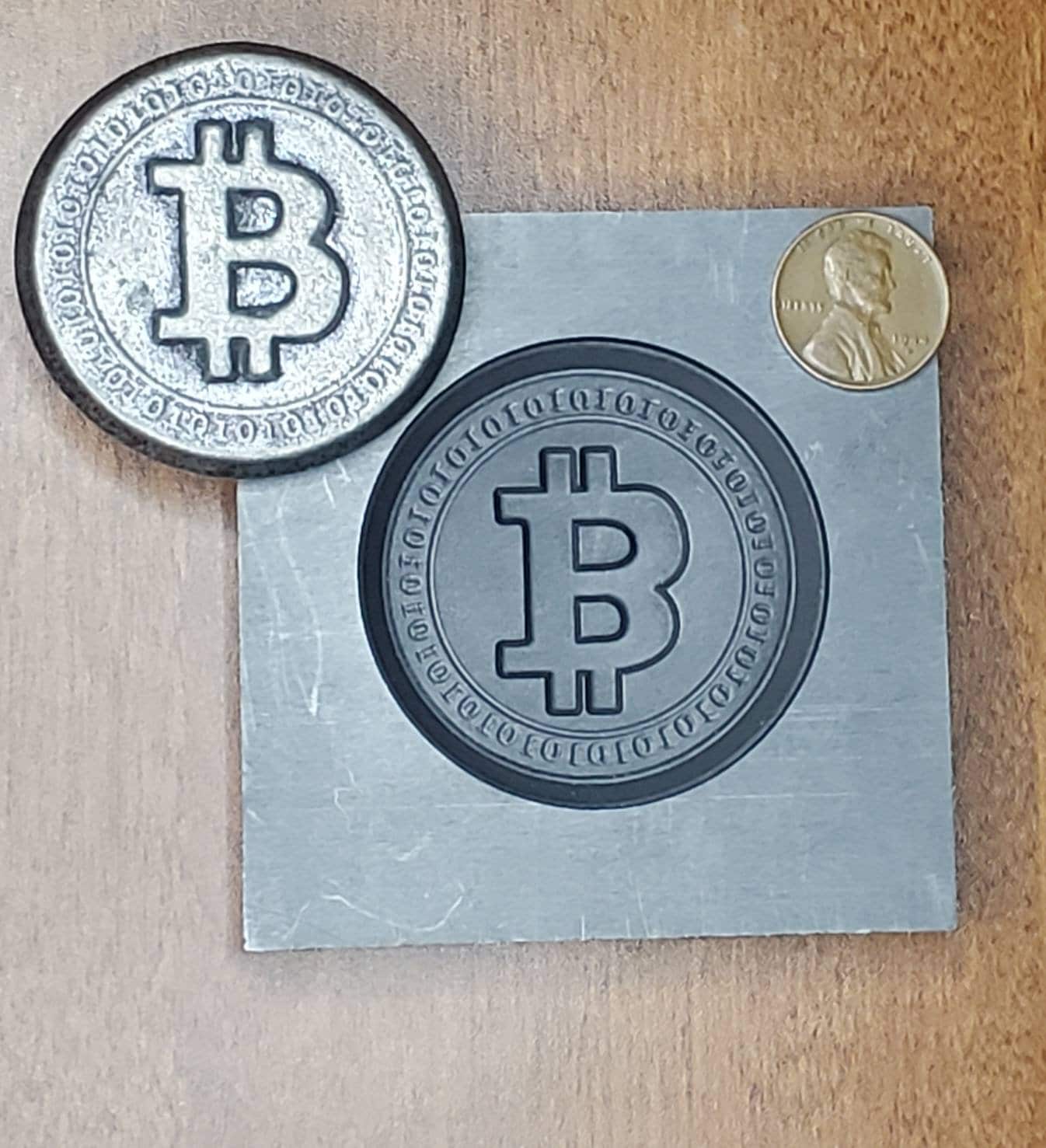 3D Graphite Mold Bit Coin Round - Etsy UK
