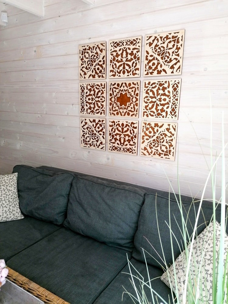 MOROCCAN ARABIC ISLAMIC Wooden Wall Art Decor Oriental Etsy