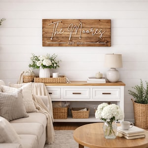 Personalized 3D Wooden Family Name Sign, Custom Last Name Wall Art - Etsy