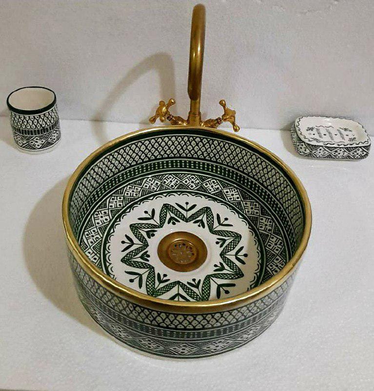 UVE - Italian hand-painted kitchen sink | Um-lavq9-52x52