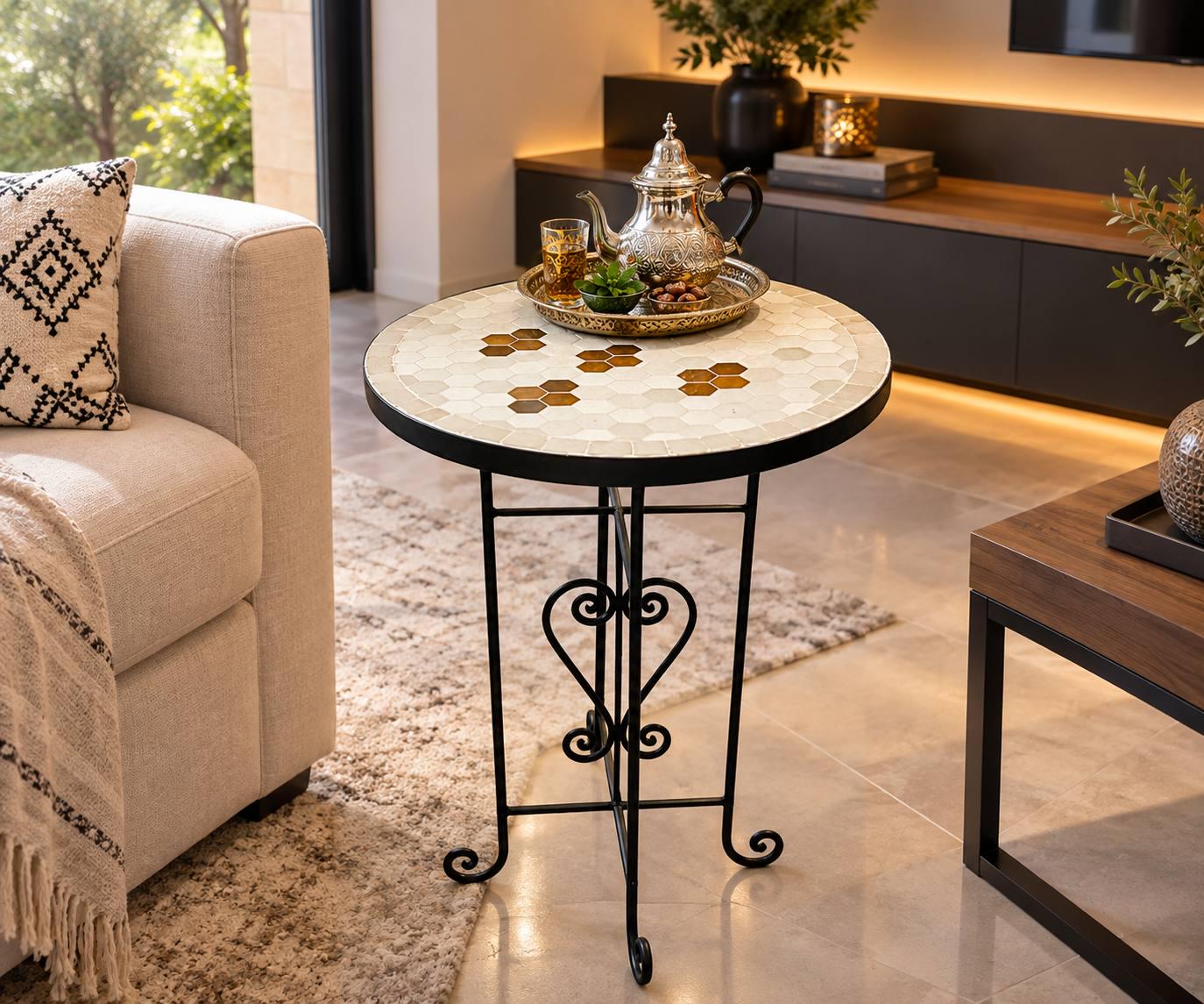 Wrought Iron Mosaic Plant Stand - Etsy