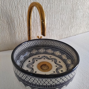 Ceramic sink for bathroom-Hand-Oval Vanity Basin-Artisan Bathroom Vessel-bathroom decor-Bathroom Sink-Hand Wash Basin-Free Gift included