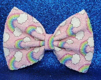 Rainbow Hair Bow