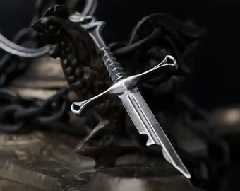 God of War sword of Olympus pendant keychain sterling silver 925