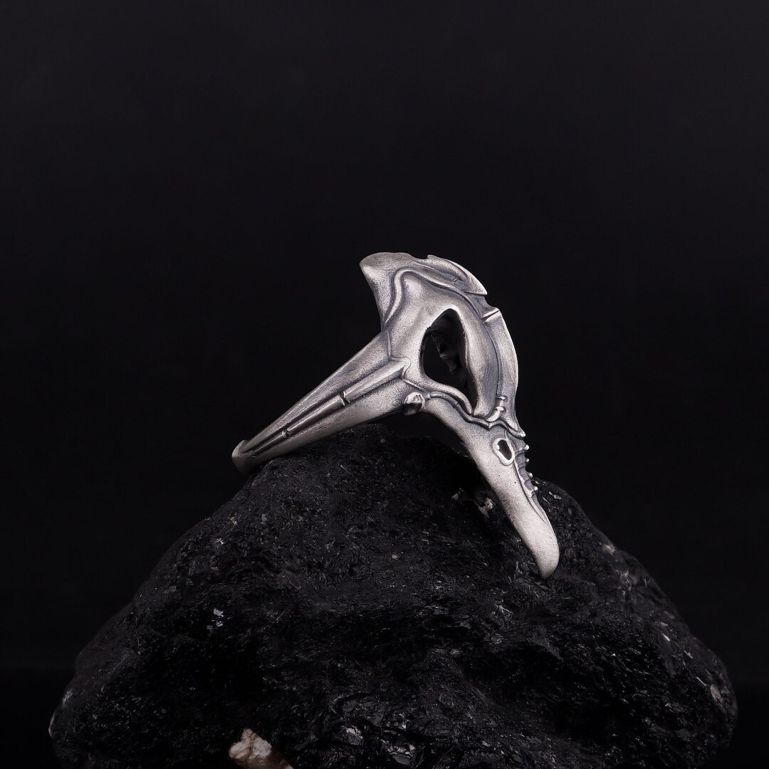 Plague Doctor Ring Sterling Silver Dr Plague Ring Medieval Etsy