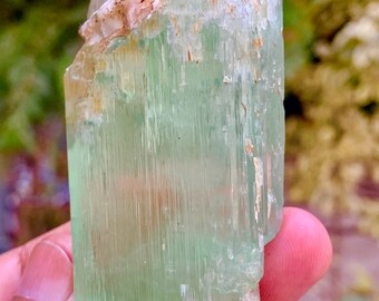 Terminated Kunzite Crystal Specimen, V-Shape from Kunar, Afghanistan