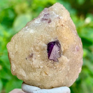 Purple Spinel Pyramid Specimen: Jagdalak Afghanistan Mineral (26 GM, 33x31x21 mm)