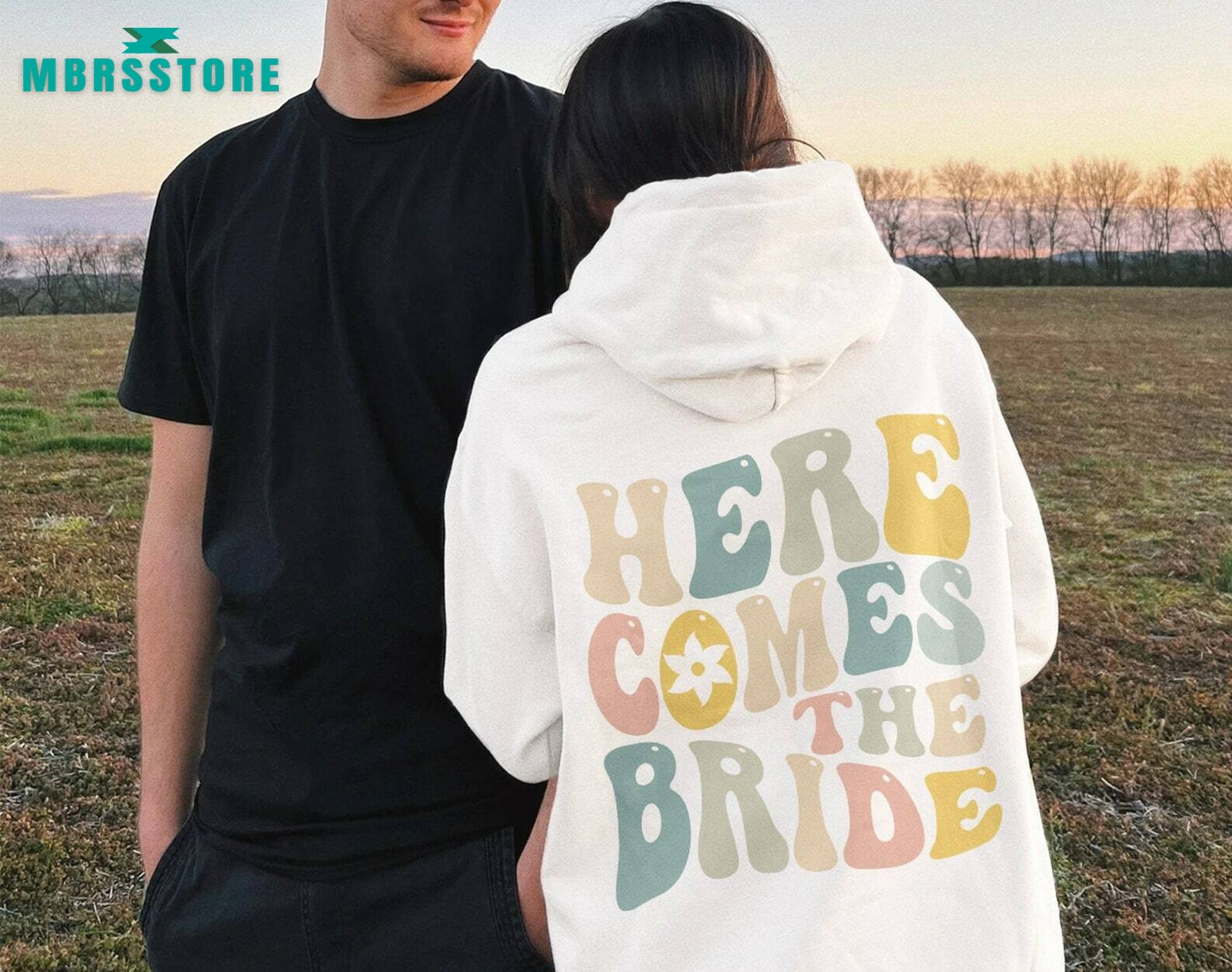 Bachelorette Party Hoodie, Here Comes the Bride