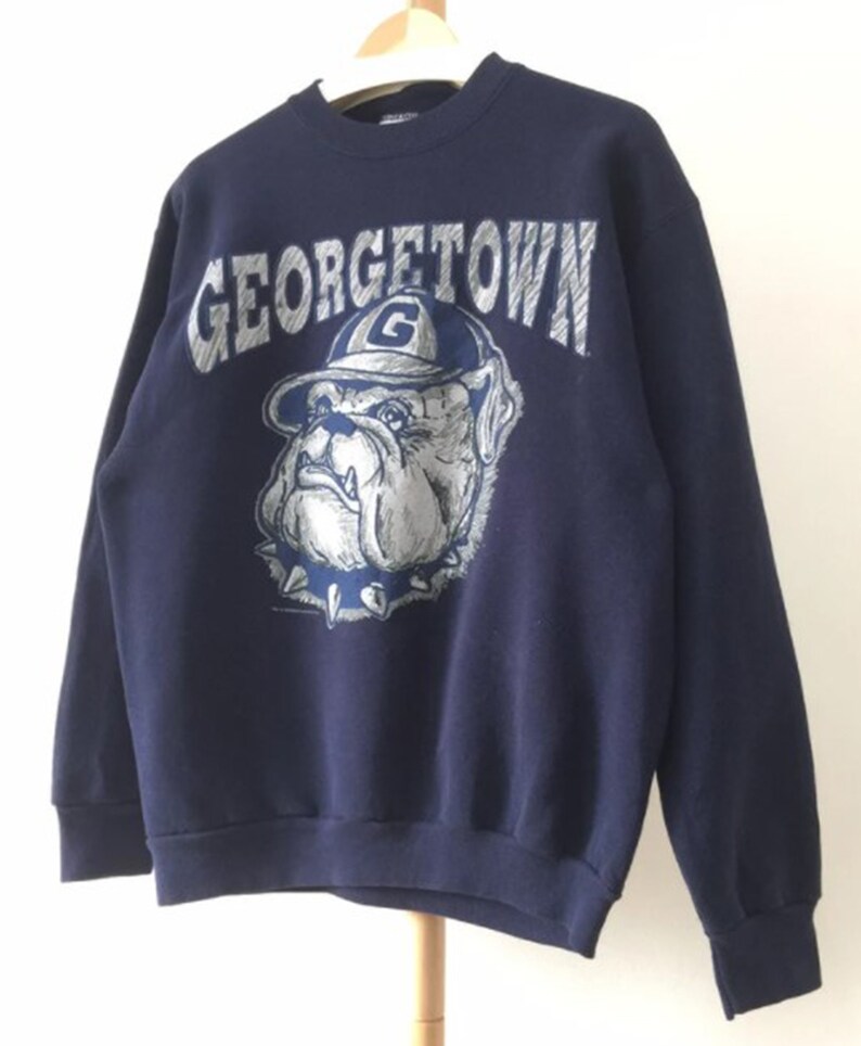 Vintage Georgetown Hoyas University Crewneck Sweatshirt, Vintage Sweatshirt 