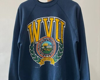 vintage wvu crew neck