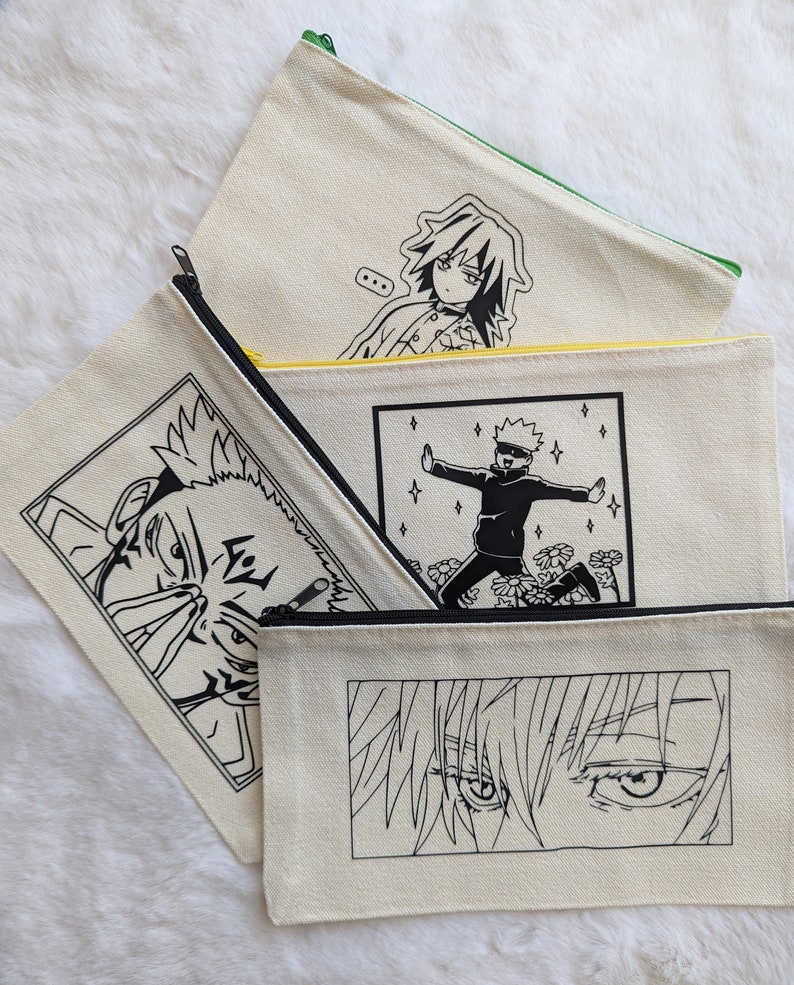 Ranking Top2 Anime Pencil Case Anime Make Kaisen Up Jujutsu Bag