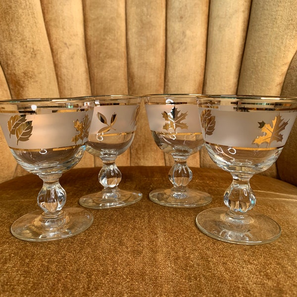 Gold Leaf Glasses Etsy