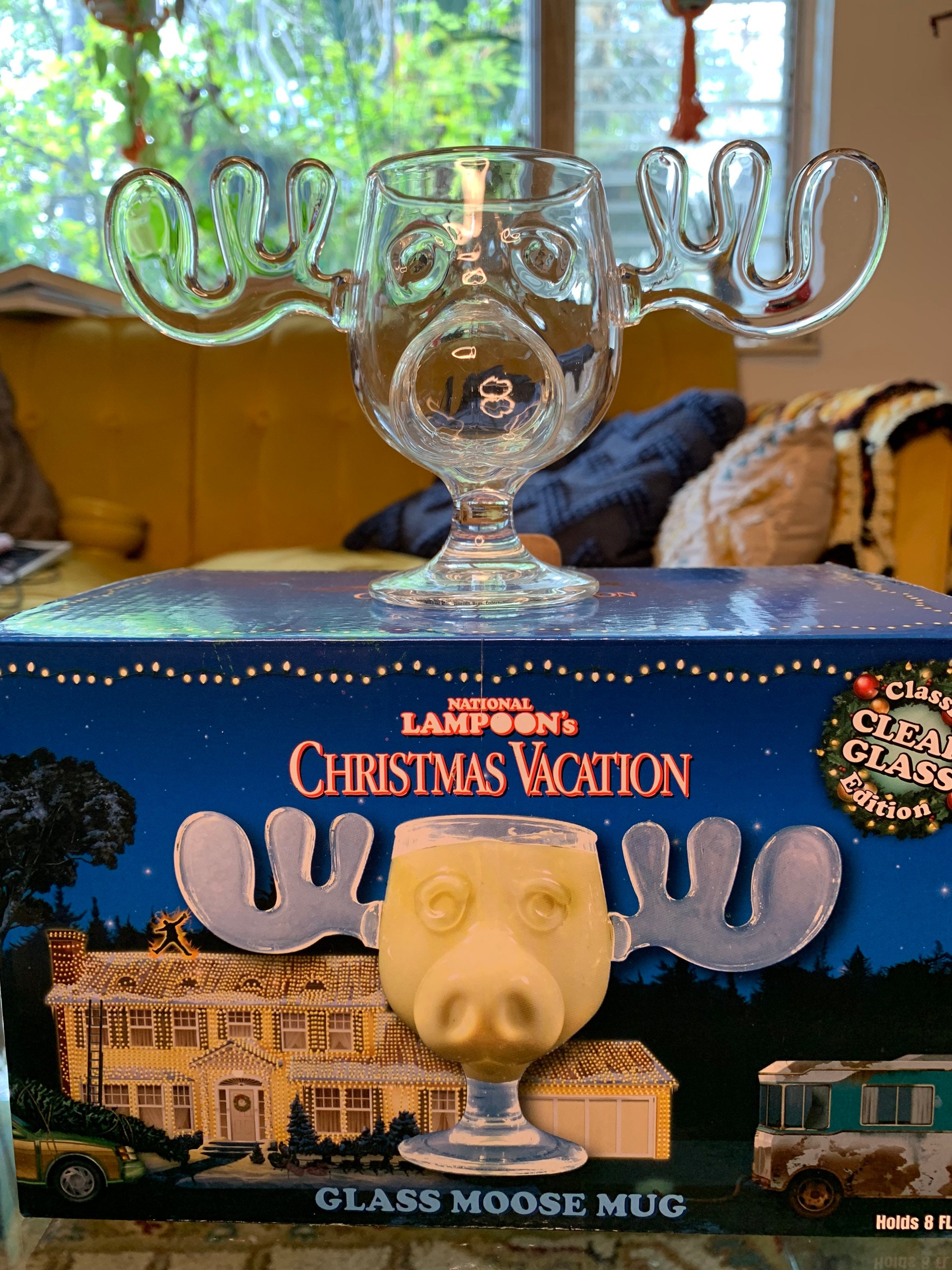 National Lampoon Christmas Vacation Clear Glass Moose Mug in - Etsy